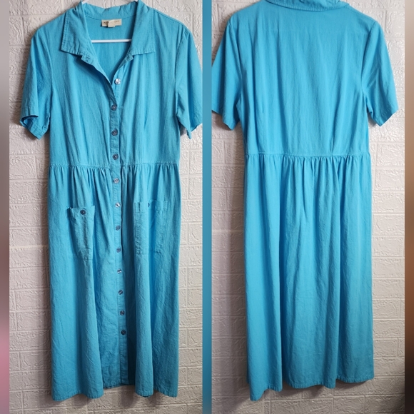 Appleseed's Dresses & Skirts - Appleseed's Vibrant Blue Midi Dress